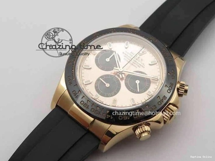 0417 RelaxedFit Daytona 116515 Noob 1:1 Best Edition Rose Gold Dial On Black Rubber Strap A7750(Free Extra Strap) 3740